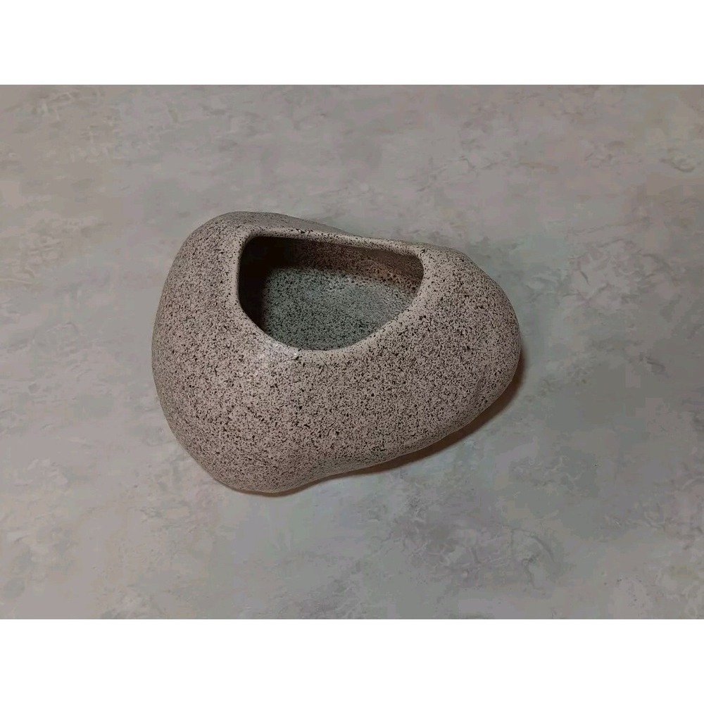 Air Plant Holder Mini Planter Faux Rock No Drainage Smooth Lightweight